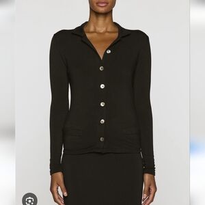 Bleusalt Black Oversized Cardigan